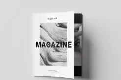 Us Letter Magazine Mockup