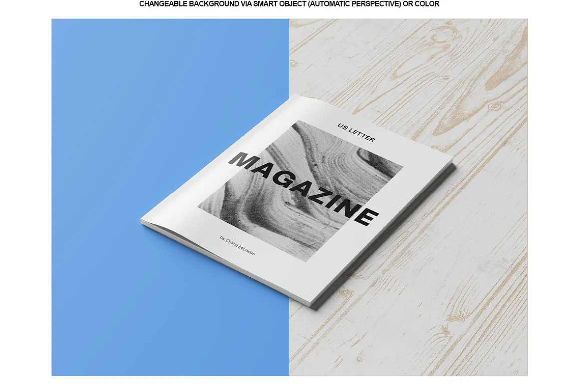 Us Letter Magazine Mockup