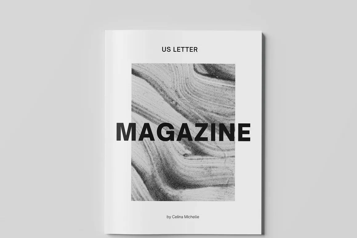Us Letter Magazine Mockup