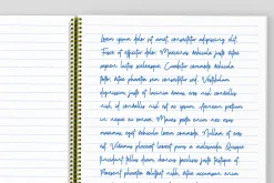US Letter Spiral Notebook Mockup