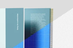 US Letter Spiral Notebook Mockup