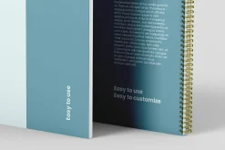 US Letter Spiral Notebook Mockup