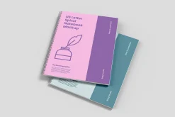 US Letter Spiral Notebook Mockup