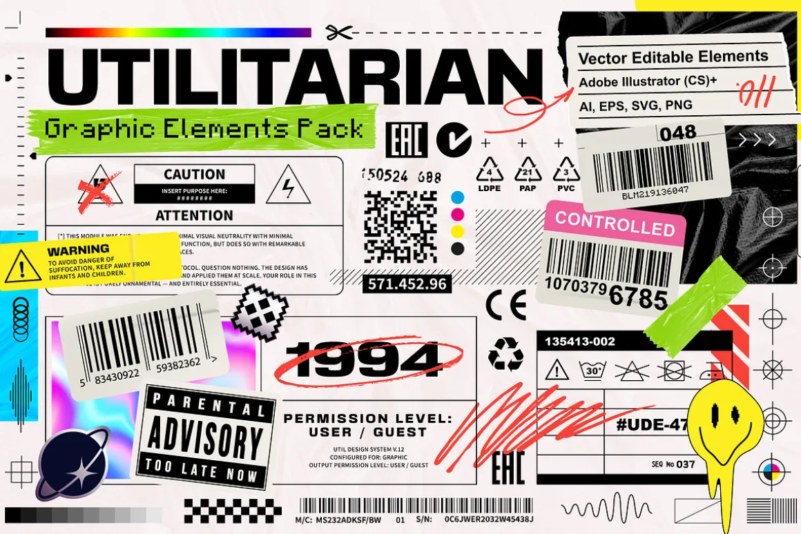 Utilitarian Graphic Elements Pack