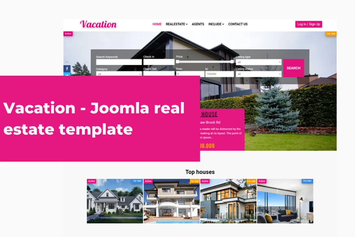 Vacation - Real Estate Template