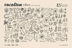 Vacation Vibes Whimsical Set