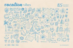Vacation Vibes Whimsical Set