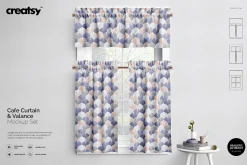 Valance & Cafe Curtains Mockup Set