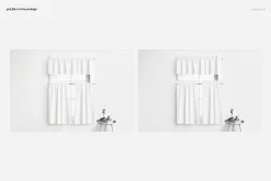 Valance & Cafe Curtains Mockup Set