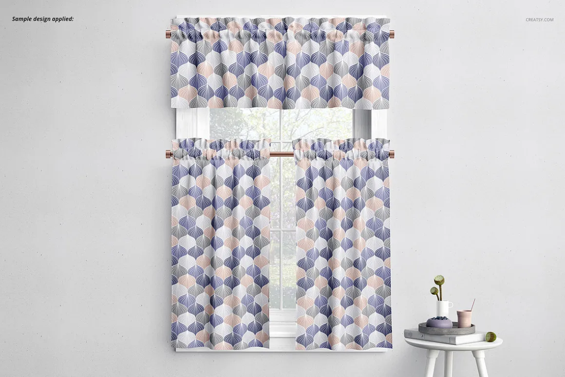 Valance & Cafe Curtains Mockup Set