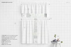 Valance & Cafe Curtains Mockup Set