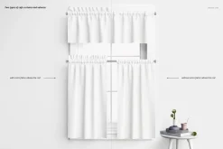 Valance & Cafe Curtains Mockup Set