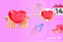 Valentine 3D Icons