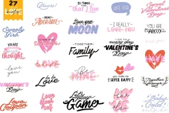 Valentines Day clipart & love quotes