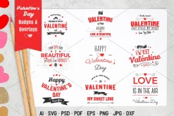 Valentine's Day Badges & Overlays