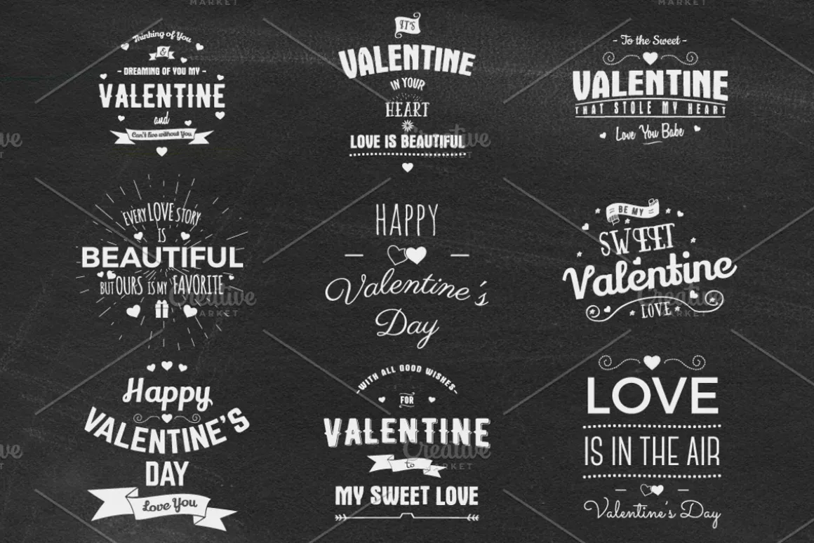 Valentine's Day Badges & Overlays