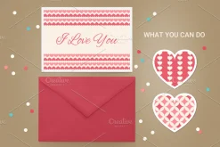 Valentine seamless patterns