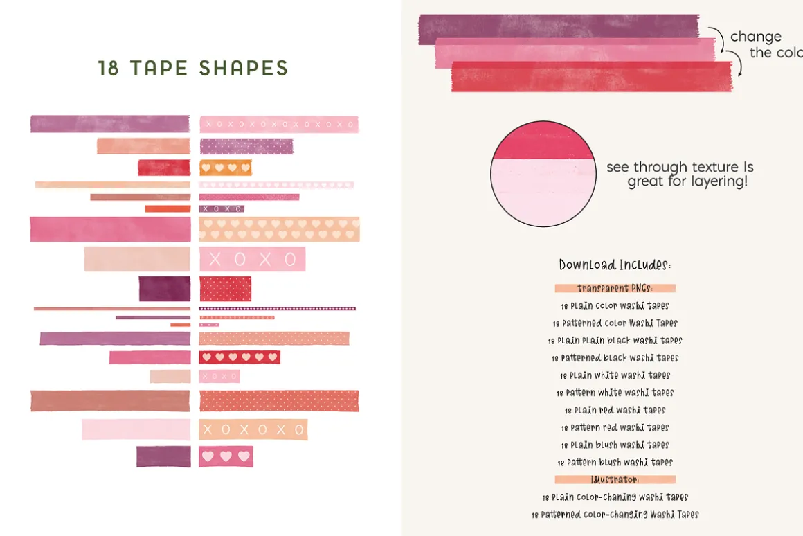 Valentine Washi Tape