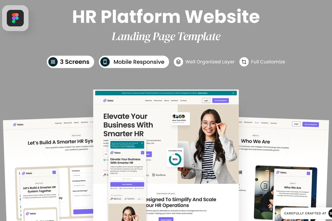 Valeta - HR Platform Website