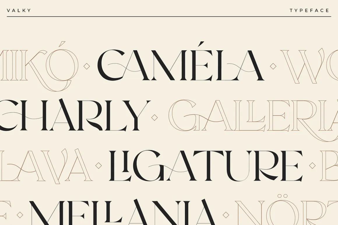 Valky Classic Modern Typeface