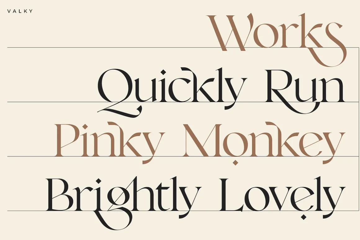 Valky Classic Modern Typeface
