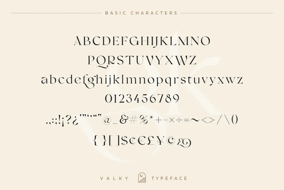 Valky Classic Modern Typeface