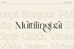 Valky Classic Modern Typeface
