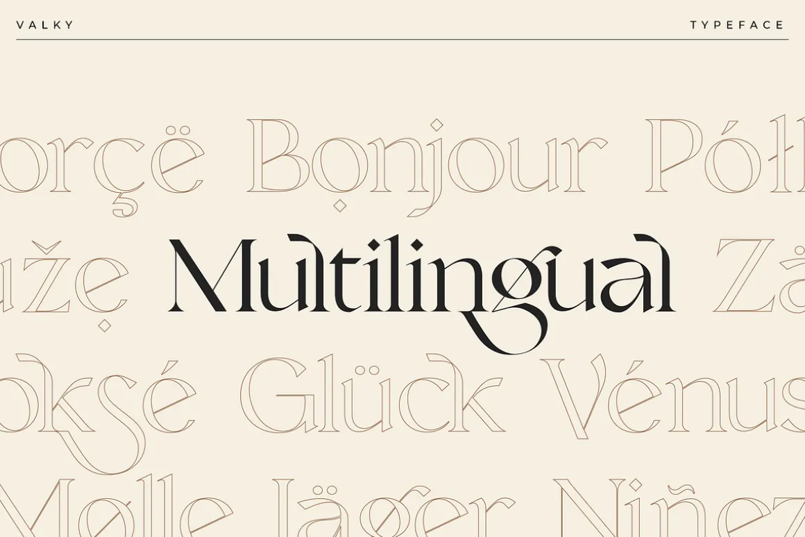 Valky Classic Modern Typeface