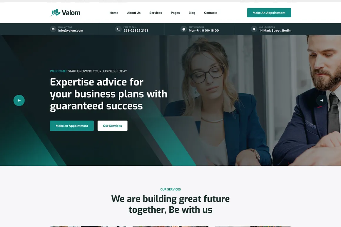 Valom - Consultancy HTML Template