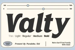 Valty - Variable Classic Typeface
