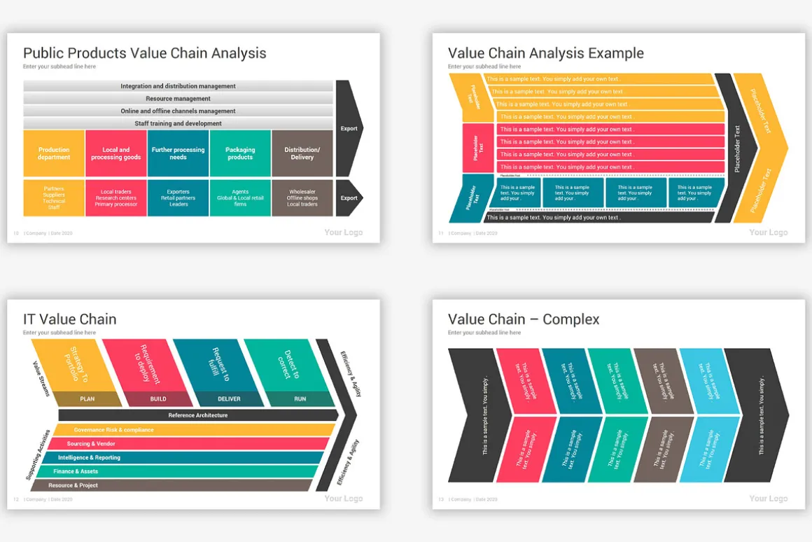 Value Chain PowerPoint Diagrams