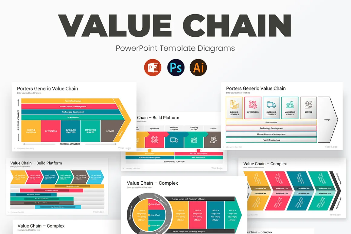 Value Chain PowerPoint Diagrams