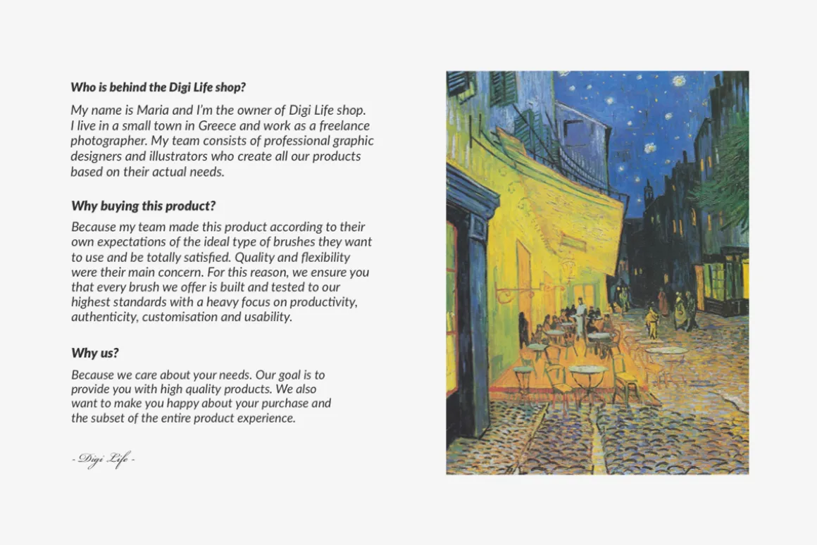 Van Gogh's Procreate Brushes