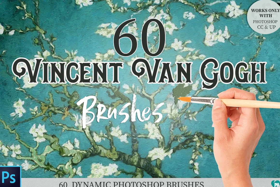 VanGogh Paint Photoshop Brush Bundle
