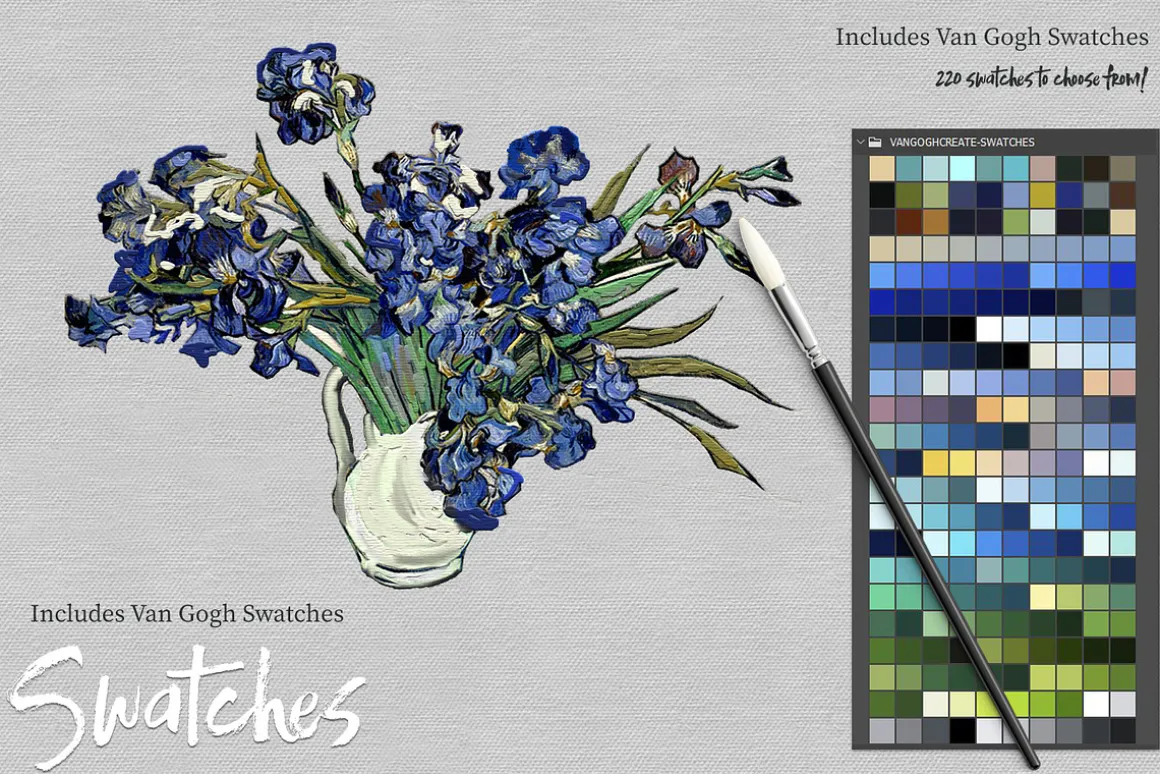 VanGogh Paint Photoshop Brush Bundle