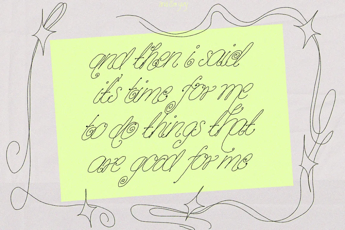 Vanilla Snail Curly Font Collection