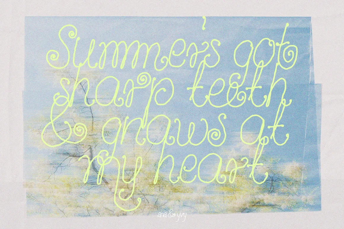 Vanilla Snail Curly Font Collection