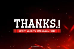 Varsity North - Baseball Font