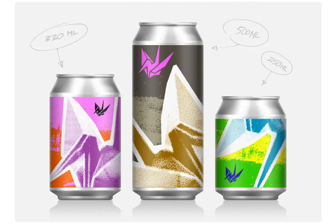 Vector craft beer can