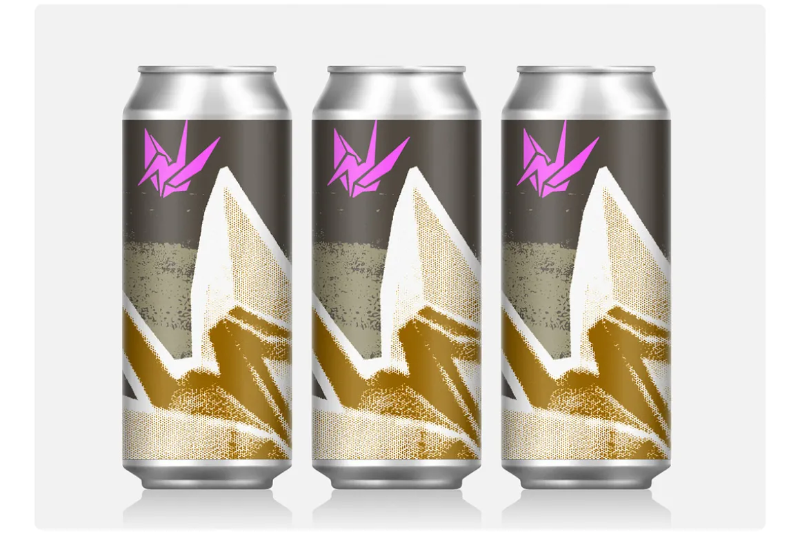 Vector craft beer can