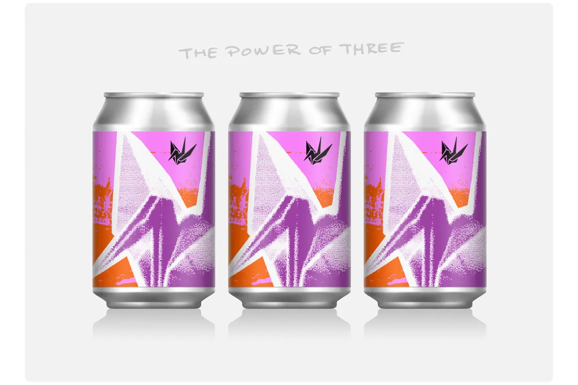 Vector craft beer can