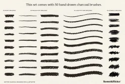 Vector Charcoal Brushes