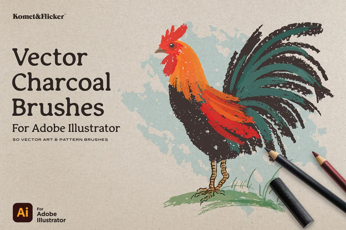 Vector Charcoal Brushes