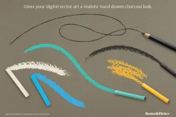 Vector Charcoal Brushes