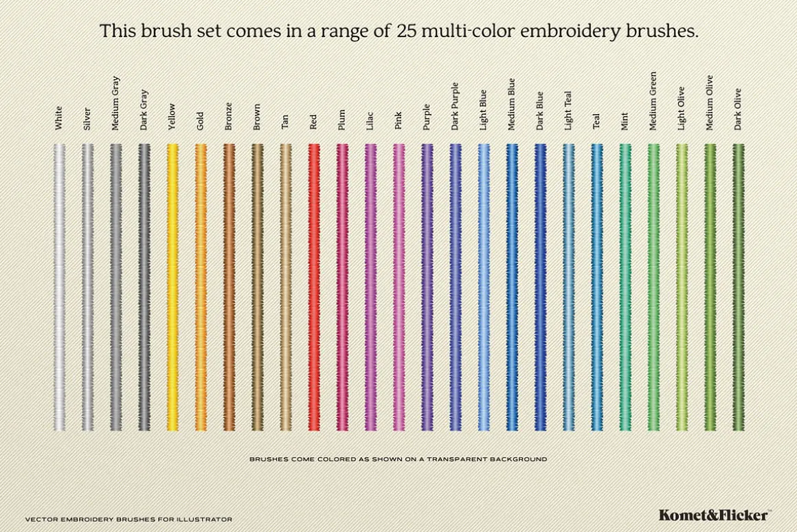 Vector Embroidery Brushes