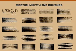 100+ Vector Engraving line Brushes,
