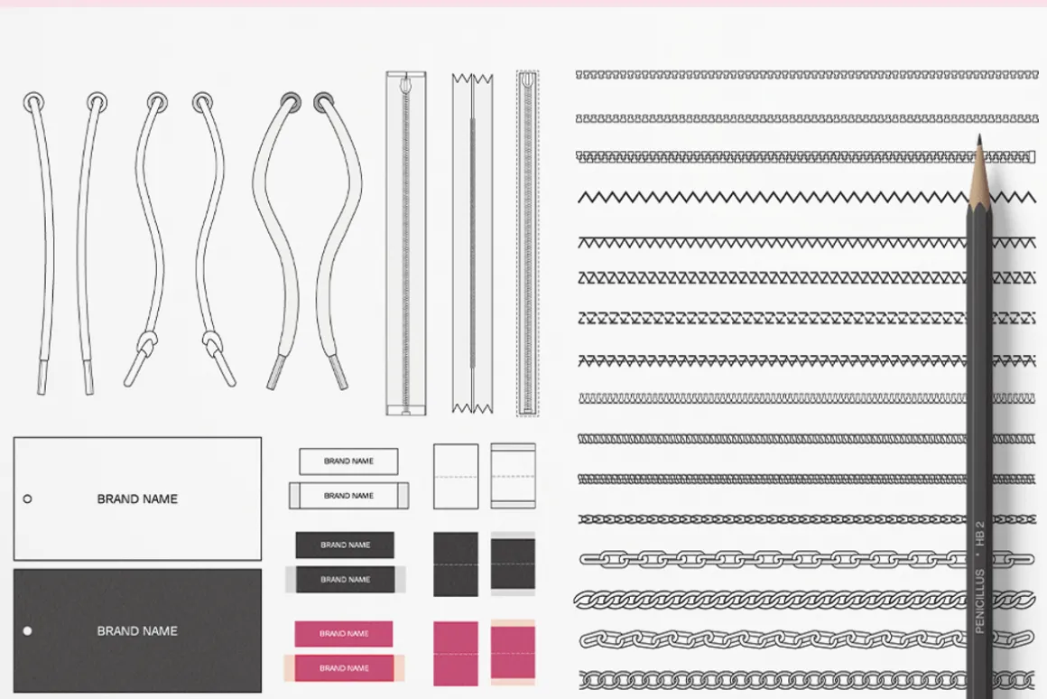 Vector Garment Accessories & Brushes