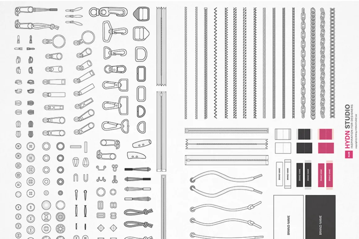 Vector Garment Accessories & Brushes