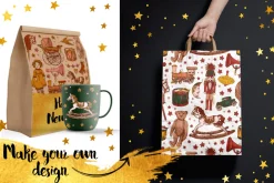 Vector hand drawn vintage toy set