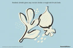 Vector Ink Calligraphy Brushes